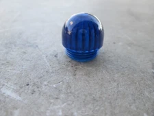 Harley-Davidson Nacelle Blue Fluted Indicator Light Lens Panhead Shovelhead New