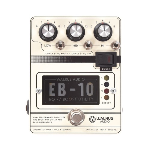 Walrus Audio EB-10 Preamp EQ Equalizer Boost Guitar Effect Pedal - Brand New