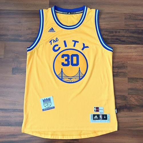 Adidas Swingman The City Stephen Curry Warriors GSW NBA Jersey Mens Sz Medium - Picture 1 of 11