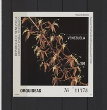 S43951 Venezuela MNH 1993 Orchidées S/S