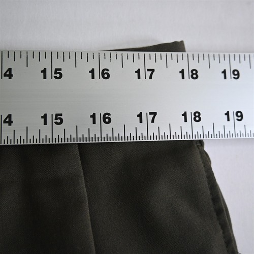Jos A Bank 34x34 Olive Green Brown 100% Wool Pleated Cuffed Mens Dress Pants - Picture 2 of 9
