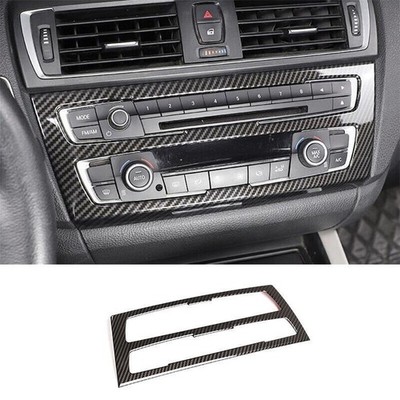 For BMW F20 F21 F22 F23 Carbon Fiber Style Console AC Button Control Frame Trim