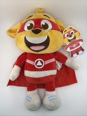 RARE! Kiddopia Captain Kid Pete The Dog w/Red Cape Plush Superhero 13  NWT