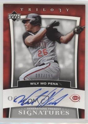 2005 Trilogy Generations Present Signatures 97/199 Wily Mo Pena #PR-WM Auto 0af