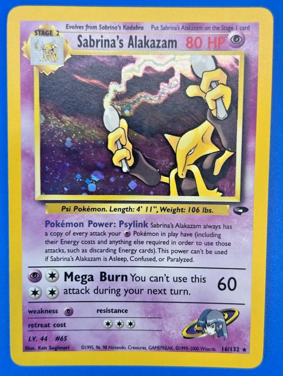 Sabrina's Alakazam 16/132 Gym Challenge for sale | eBay