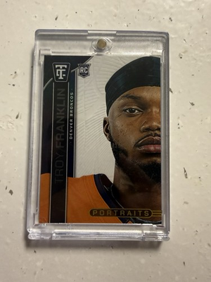 #ad 2024 Panini Totally Certified Portraits Troy Franklin #18 RC 25 $7.99