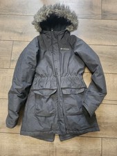 Columbia Nordic Strider Girl's Size Medium Omni Heat Jacket Hood Faux Fur Trim
