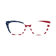 Patriot Flag Pair Eyewear Topper