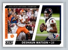 2021 Score Collegiate Champions #CC3 Deshaun Watson Clemson Tigers Football Card