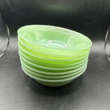 Jadeite Fire King Oven Ware Jane Ray Fruit Dessert Bowl 4 7/8 Vintage