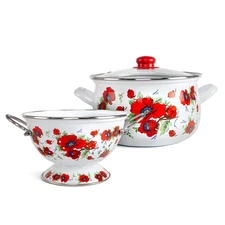 MegaChef 10 Inch Round Preseasoned Cast Iron Frying Pan with