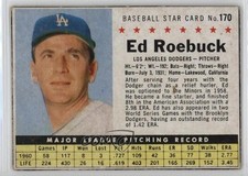 1961 Post Ed Roebuck (Portrait Has Blue Background) #170 e6p