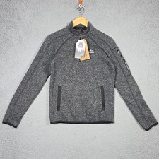 Avalanche Sweater Girls Size Large 14/16 Heathered Gray Fleece 1/4 Zip Pullover