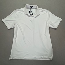 Peter Millar Crown Crafted Mens XL White Performance Golf Polo NWT imperfections