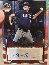 2025 Panini Stars and Stripes USA Baseball Signatures Miller Green Fireworks /49