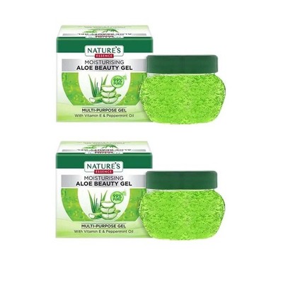 2X Nature's Essence Moisturising Aloe Beauty Gel 100gm Multi Purpose gel