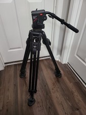 Bogen Manfrotto PRO Camera Tripod 351MVB2 + 503HDV Head Pan Tilt Quick Release