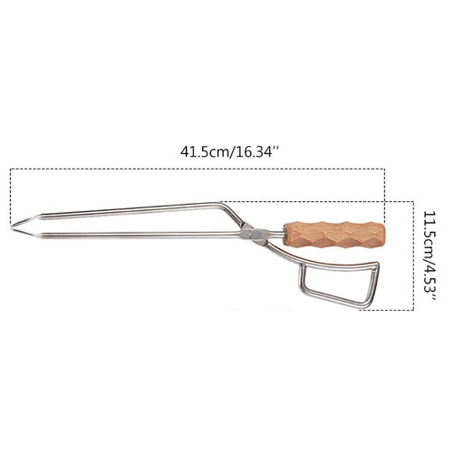 Heat Resistant Duckbill Tongs Outdoor Camping Picnic Portable Charcoal Clip - Picture 8 of 8