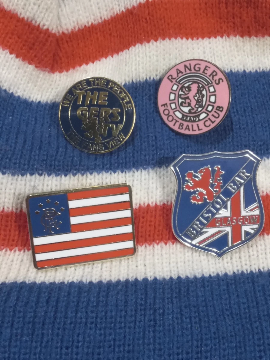 Badge Officiel écusson Rangers FC - Pin's Métallique Pour Supporters De Football (Environ 2x2cm)
