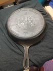 Old Griswold Cast Iron #8 Skillet Large Slant Logo Heat Ring Clean