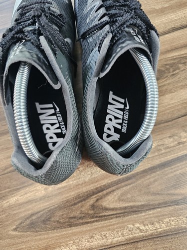 Nike Zoom Rival Sprint Track Field Shoes Black Silver DC8753-001 Men's Size 9 - Picture 12 of 21