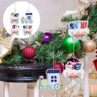  4pcs Christmas Themed Tree Decoration Cute Xmas Tree Hanging Ornaments