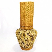 Vintage Hand Turned Spalted Maple Wooden Bud Vase 8.5 PNW Studio Crafted
