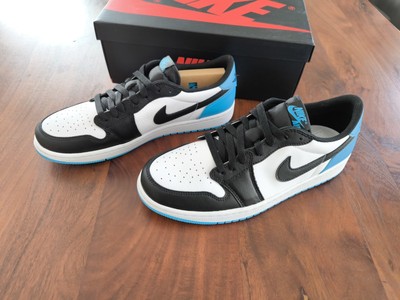 WMNS Air Jordan 1 Retro Low OG Black Dark Powder Blue in Größe 44,5