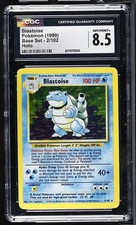 CGC 8.5 Blastoise 2/102 Base Set Holo Pokemon Card