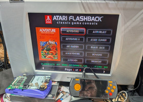 Atari Flashback Portable Black Handheld Console 70 Built in Games - Tested