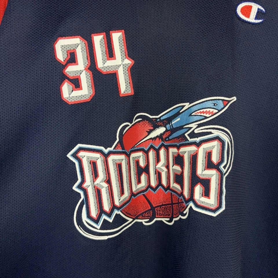 Camiseta Youth Vintage Champion Houston Rockets hakeem olajuwon #34 XL (18-20) - Imagem 3 de 4