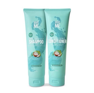 GIVE ME Sensitive Scalp Shampoo & Conditioner mit Teebaum & Kokosöl.300ml