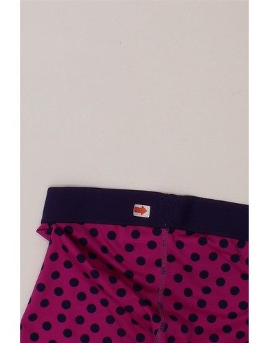 NIKE Leggings Capri Bambina 7-8 Anni XS Rosa Pois Poliestere CE05 - Foto 3 di 4