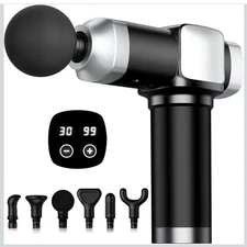 Deep Tissue Massage Gun, Portable Percussion Electric Muscle Massager for...