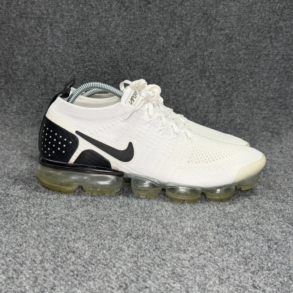 Nike Air VaporMax 2 Flyknit Running Shoes Mens 11 White Black Athletic Run Train Nike Air VaporMax Flyknit 2  main image 3