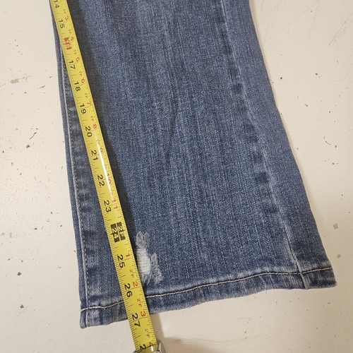 Jeans Judy blu cropped donna taglia 16W gamba larga vita alta tasche ricamate - Foto 13 di 13