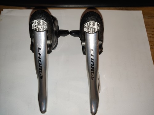 RARE - Campagnolo Chorus 9 Speed Shifters Carbon BB System with alloy levers