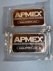 1 oz Silver Bars (2)- APMEX Bars .999 Pure Silver, Troy Ounce , Sealed & Secure