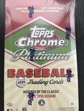 2025 Topps Chrome Platinum Anniversary Baseball Hobby Box New Factory Sealed MLB