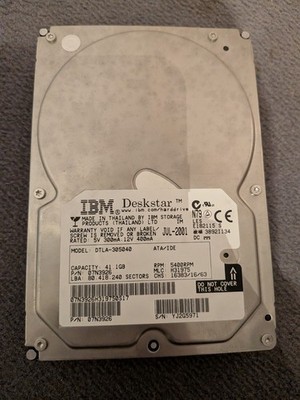 Ibm Deskstar Dtla 305040 41,1gb Ide Ata