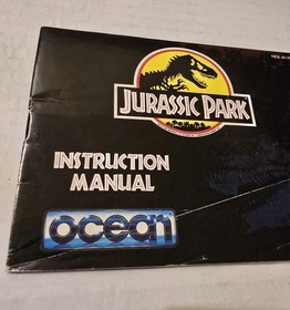 Jurassic Park For Nintendo NES Instruction Manual Only