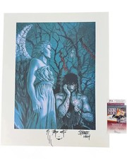James O'Barr signed & sketched 16x20 Art Print Eric Draven The Crow