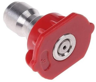#ad 1Pc Red Pressure Washer Spray Nozzles Tip Red 0 Degree Spray Nozzles Tip $12.50