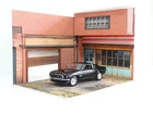 1:24 Scale Street Garage Diorama Kit Urban Storefront Model Car Workshop Display