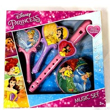 Disney Princess Musical Instrument Set Maracas Flute Tambourine Toy 3 