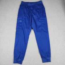 Landau ProFlex Scrub Pants Mens M Blue Stretch Modern Wrinkle  Fade Resistant