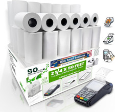Thermal Paper Receipt Rolls Bpa-Free Receipt Paper for Credit Card Machines