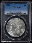 1891-P $1 Morgan Silver Dollar PCGS MS 63 | Uncirculated UNC