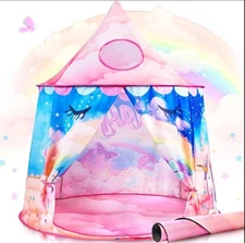 SULIFEEL Kids Play Pop Up Tent with Mat for Toddler Girls/Boys Ages 1 +