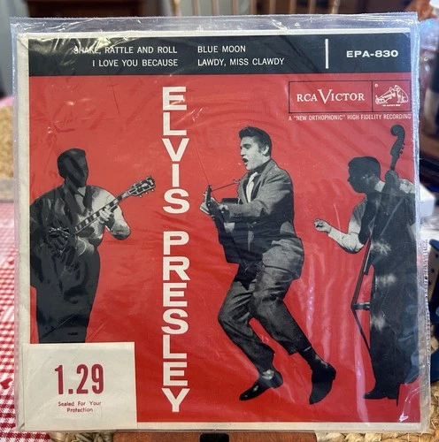 Elvis Presley Self Titled 45 EP Dog On Top EPA-830 Still In Loose Shrink